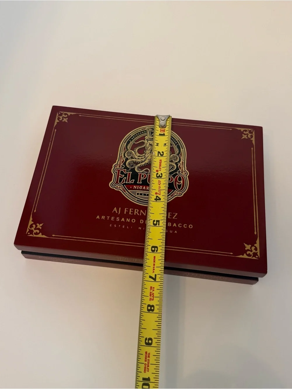 AJ Fernandez El Pulpo Toro Grande Empty Wooden Cigar Box